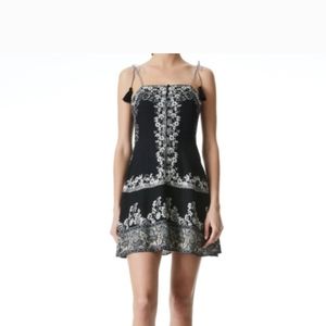 Alice and Olivia black and white mini dress